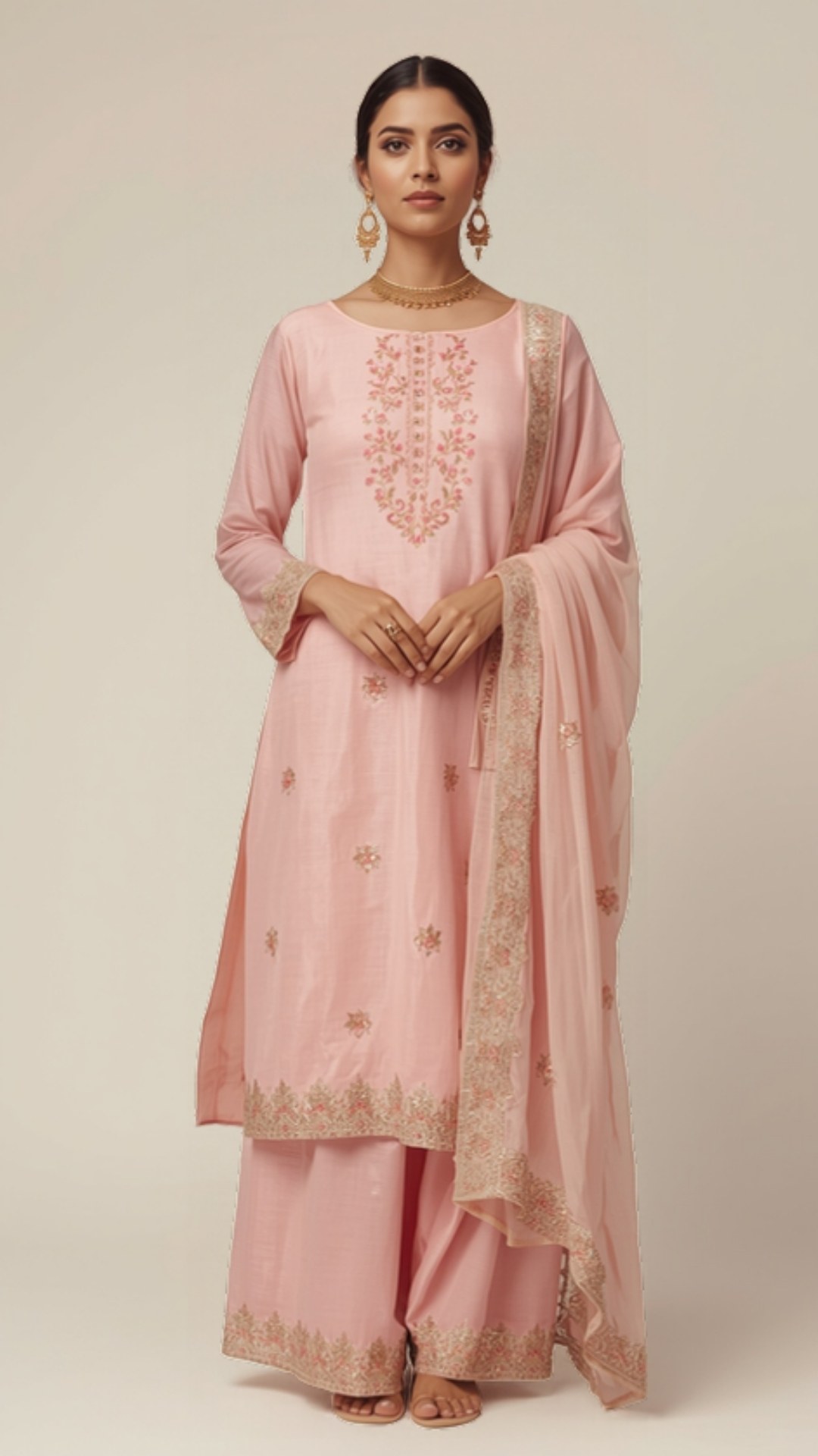 Khadi Cotton Three Piece (Unstitched)